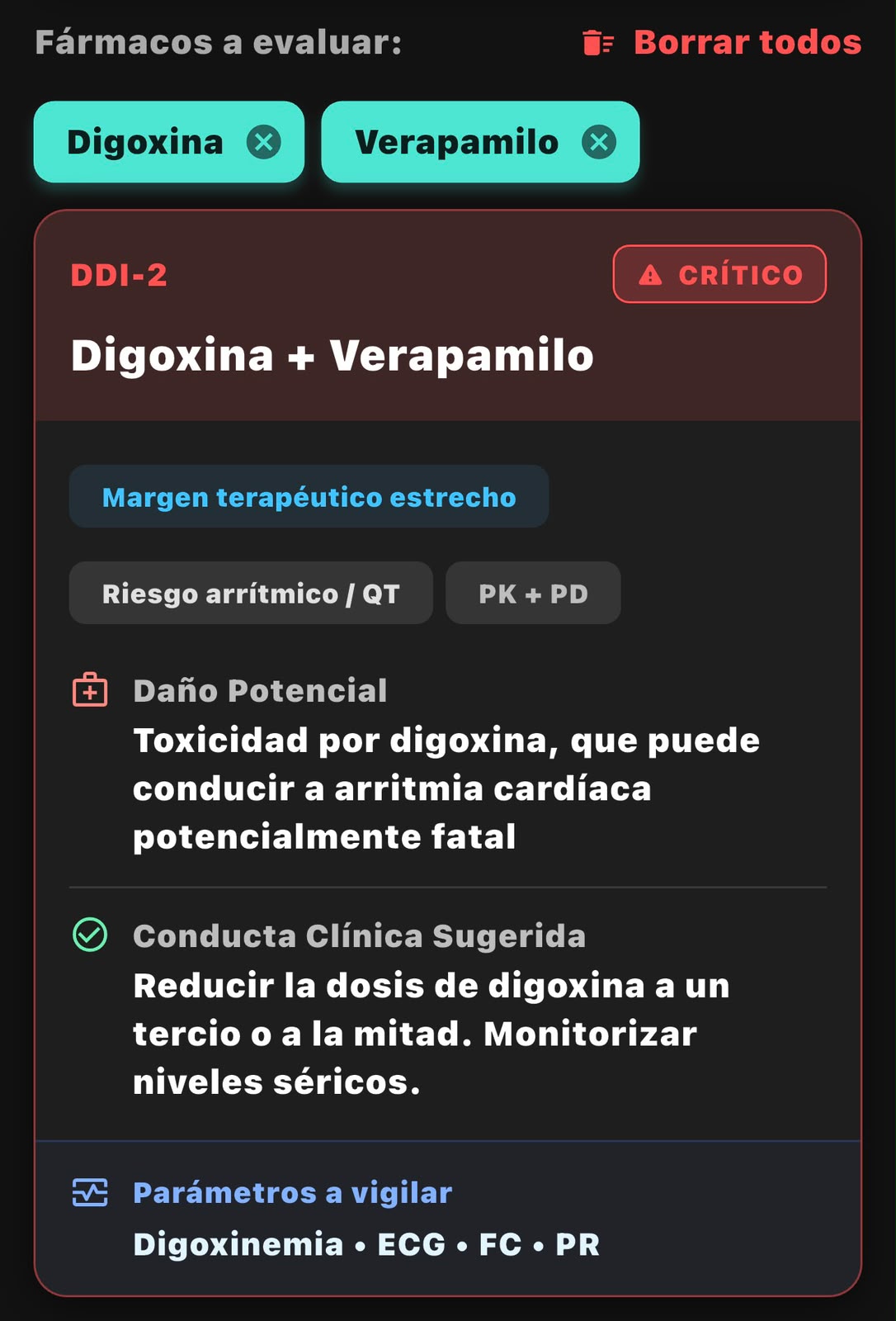 Interactio, buscador de interacciones medicamentosas